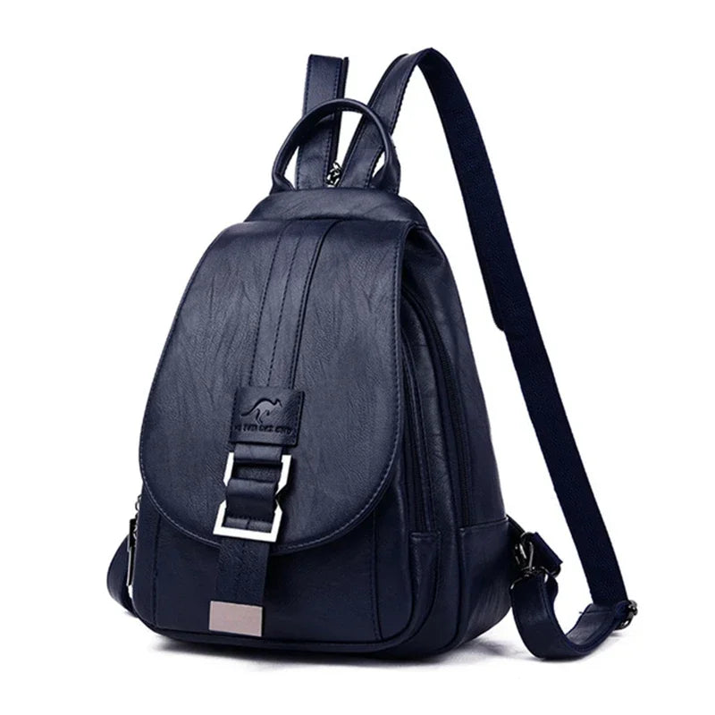 Convertible Leather Backpack | Crossbody & Shoulder Bag in One
