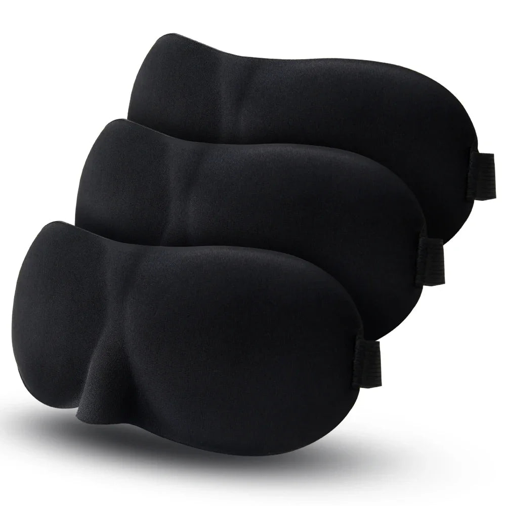 Ergonomic Sleep Mask | Light-Blocking Eye Cover for Travel & Lash Extension Safe