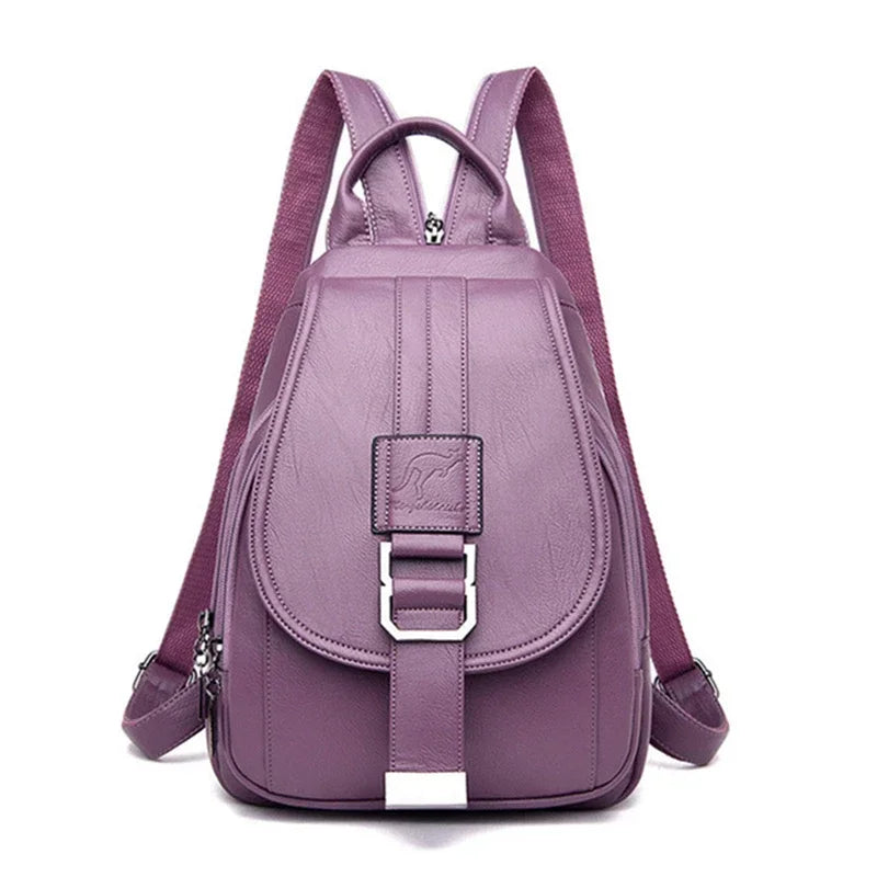 Convertible Leather Backpack | Crossbody & Shoulder Bag in One