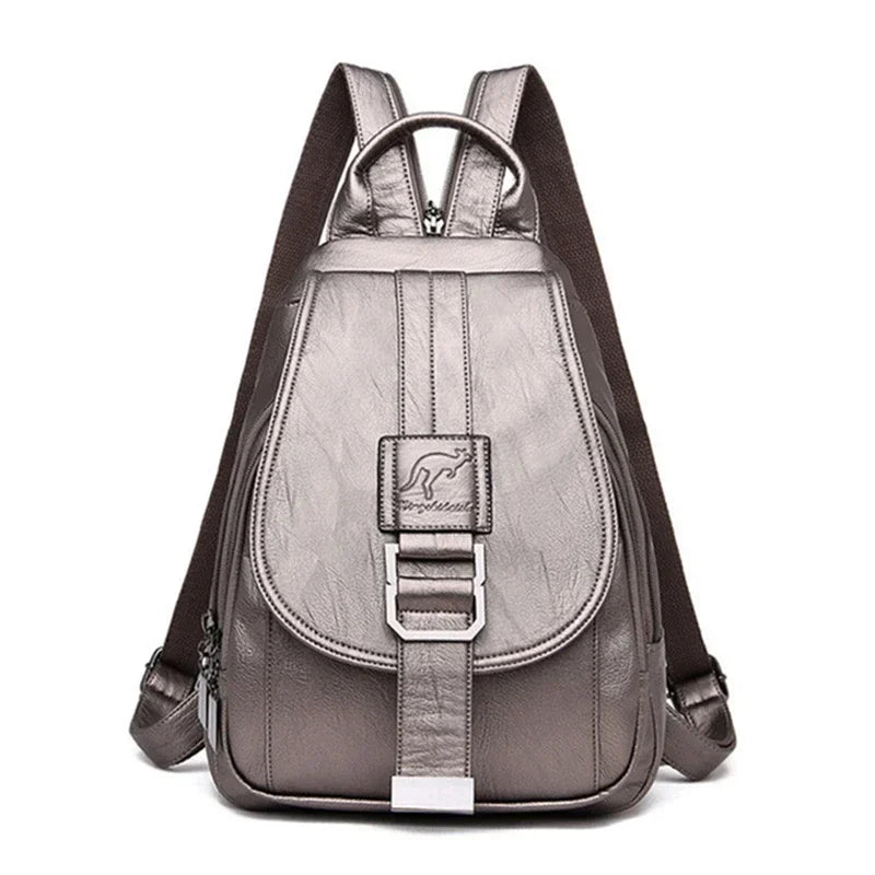 Convertible Leather Backpack | Crossbody & Shoulder Bag in One